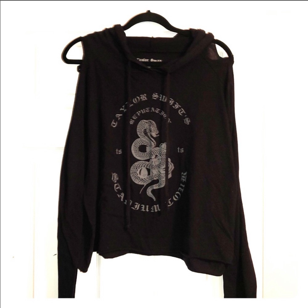 Taylor Swift Reputation Crop Hoodie